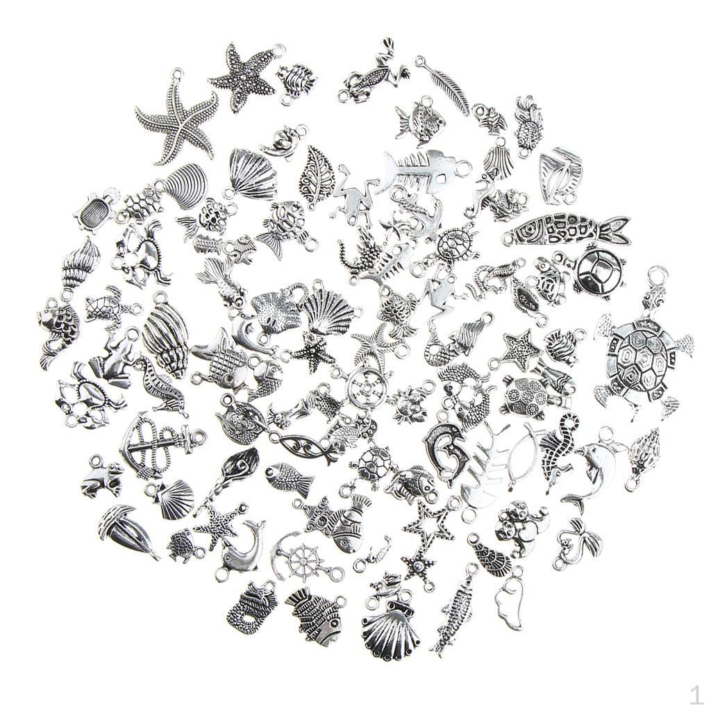 

100 шт. Коллекция в стиле морских животных DIY ювелирные изделия для ожерелья, браслета, мотаться