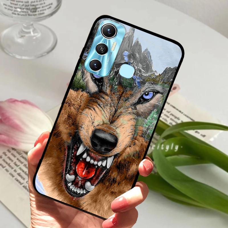 Für Infinix Hot 11 Hülle Coole Mode Wolf Hülle Weiche Silikon Handyhülle Für Infinix Hot 11 Hot11 X662 X662B X689F Hülle Bumper