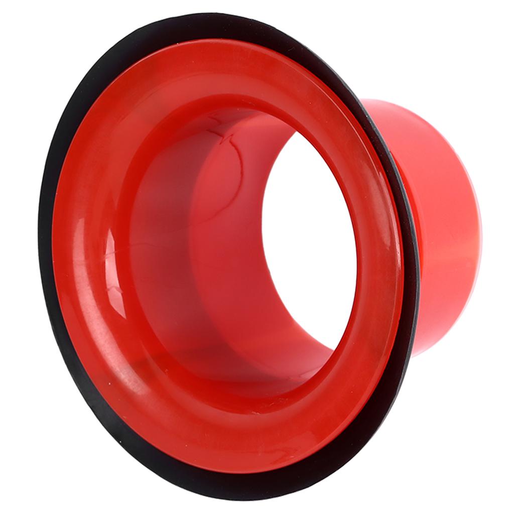 Bass Drum Enhancer ABS Sturdy Drum Bass Effect Amplifier with Port Hole Protector WP07 Red