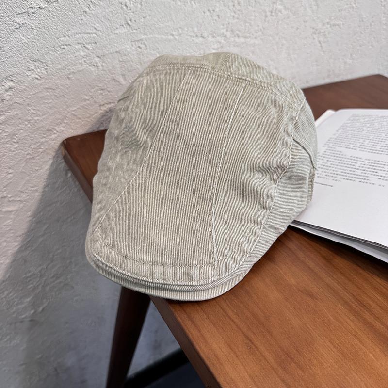 Old School Chic Cotton Beret For Women With Sunshade And Breathability Perfect For Casual Wear