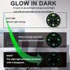 A Unique Luminous Plastic Wall Clock,8 Inch Modern Round Silent Glow Clock, Powered by AA Batteries