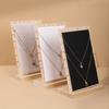 PU Jewelry Display Stand Wood Bangle Storage Rack New Earrings Shelf  Jewelry
