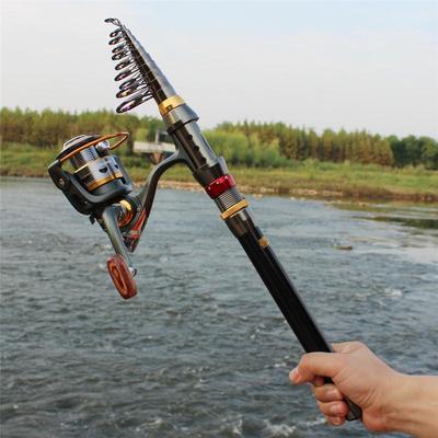 Fishing Combo Portable Fishing Rod Telescopic Fishing Rod with 10+1BB Spinning Fishing Reel
