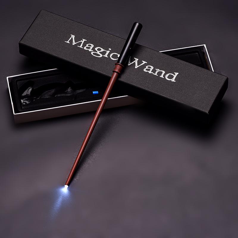 Harry Potter Magic LED Wand Set: Dumbledore & Hermione's Luminous Wands - Perfect Halloween Toy