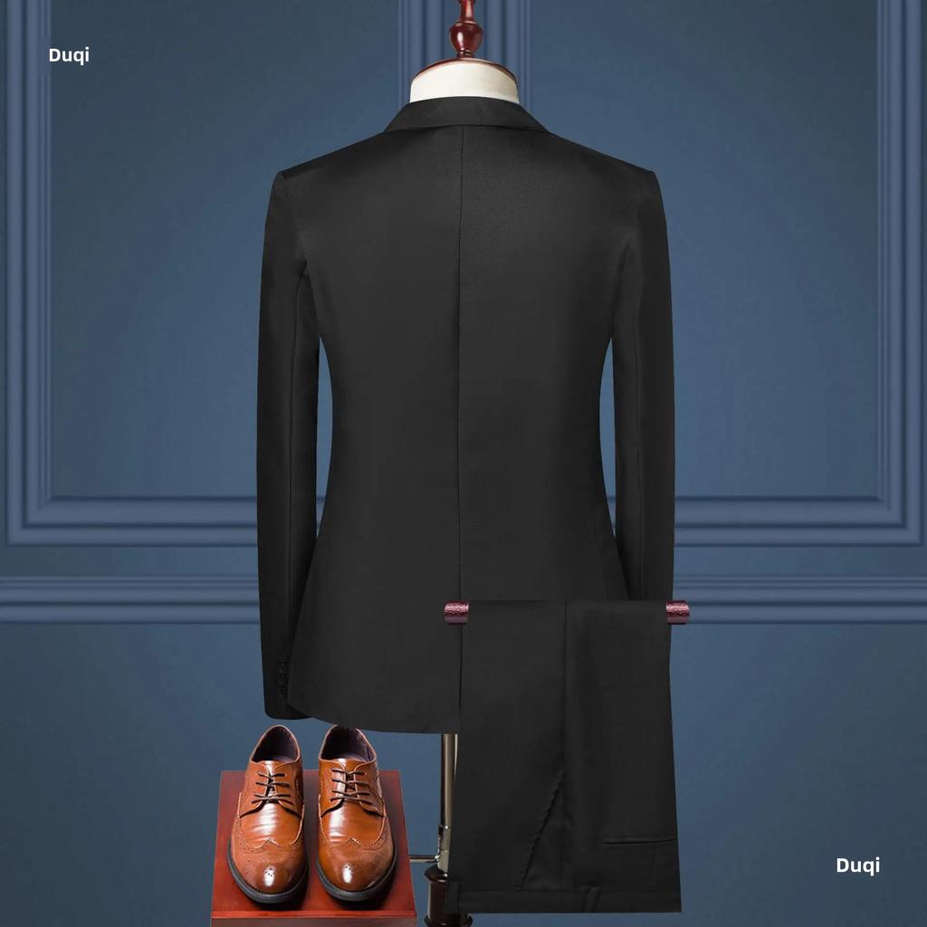 Korean-style Western-style Suits Men's Business Casual Professional Tuxedo Two-piece Set Clothing Trade Across Borders