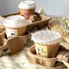 Disposable Pulp Tearable 4-Cup Carrier