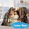 Custom Name Fantasy Labyrinth Adventure Blanket bed sofa Blanket Flannel Blanket for Camping, Hiking, Picnic Essentials,gift for Fan family