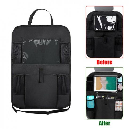 1x Universal Car Seat Rear Organizer Holder Storage Bag Accessories Multi-Pocket