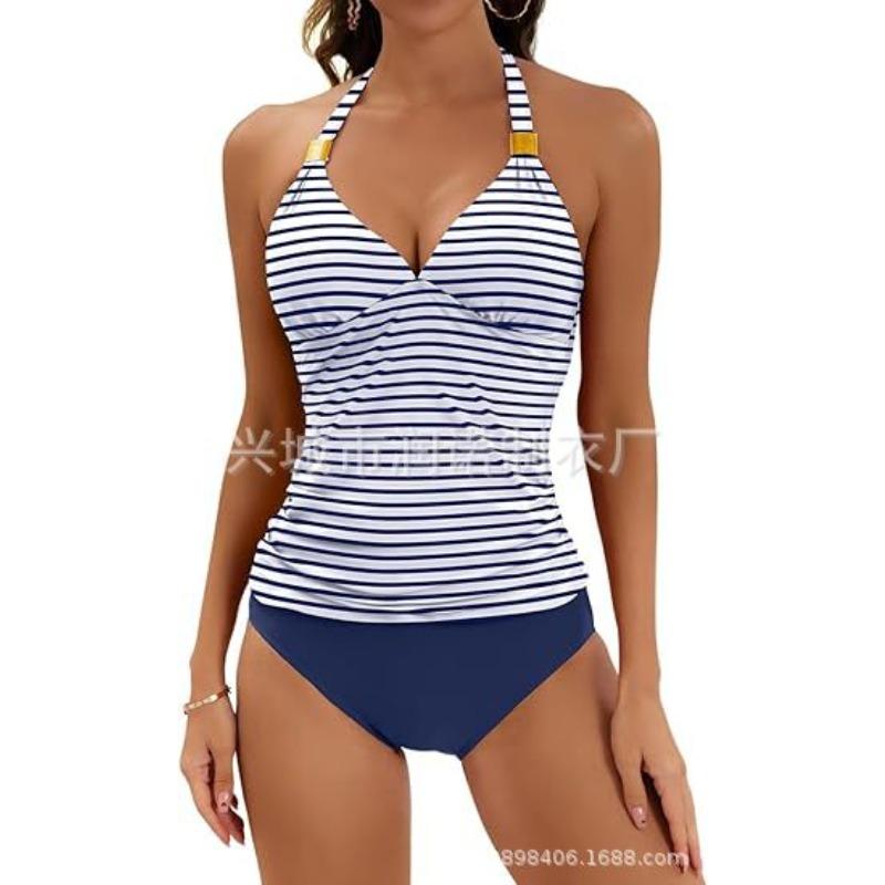 

The new vneck neck split multicolor sexy bikini women s swimsuit is thin XXL