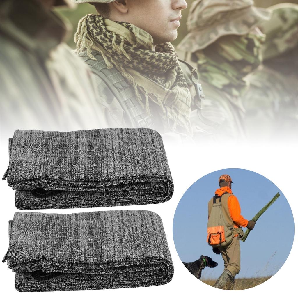 2pcs Gun Dust Sleeve Hunting Outdoor Storage DirtProof Hunt Equippement Supplies(Grey )
