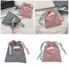 Cosmetic Bag Plaids Toiletry Bag Makeup Bag Lipstick Storage Pouch Drawstring Wash Bag Candy Bag for Women and Girls