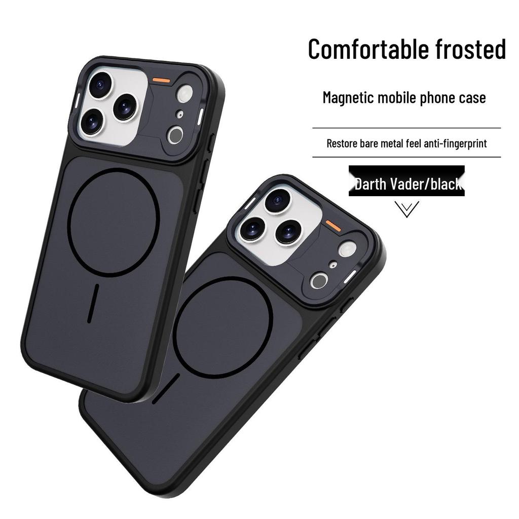 Mattierte magnetische dünne Ringhülle für iPhone 17 Pro Max - Hautähnlicher Vollschutz vor Stürzen für Apple 16/15.