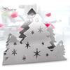 Holiday Table Decor Christmas Tree Napkin Holder, Stainless Steel Vertical Paper Towel Stand, Kitchen Counter Rack Decorative Dispenser for