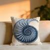 Blue Sea Creature Coral Shrimp Cushion Cover Cozy Velvet Throw PillowSoft Warm Cushion For Sofa  Bed
