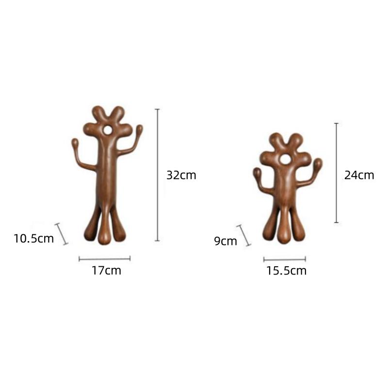 Resin Handicrafts Abstract Figure Sculpture Flower Man Alien Artistic Abstract Ornament Decorative Figurines Home Decoration