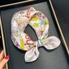 Natural Silk Square Scarf Women Bandana Mulberry Scarves Female Summer High Quality Headkerchief Shawl Wrap Hijab Beach
