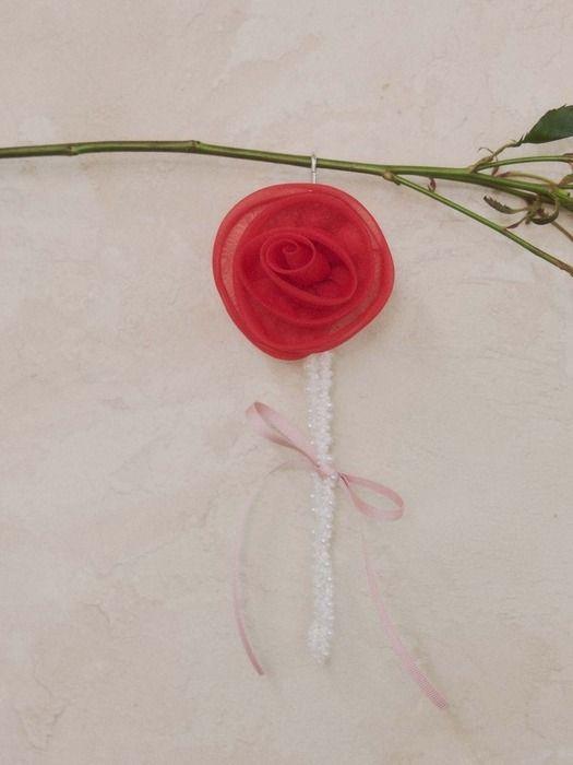 hish hish брелок-роза - красный red