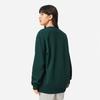 Li Ning Sports Lifestyle Series Round Neck Loose Versatile Comfortable Letter Casual Sweatshirt Unisex Sweatshirt Forest-Green AWDVF77-1