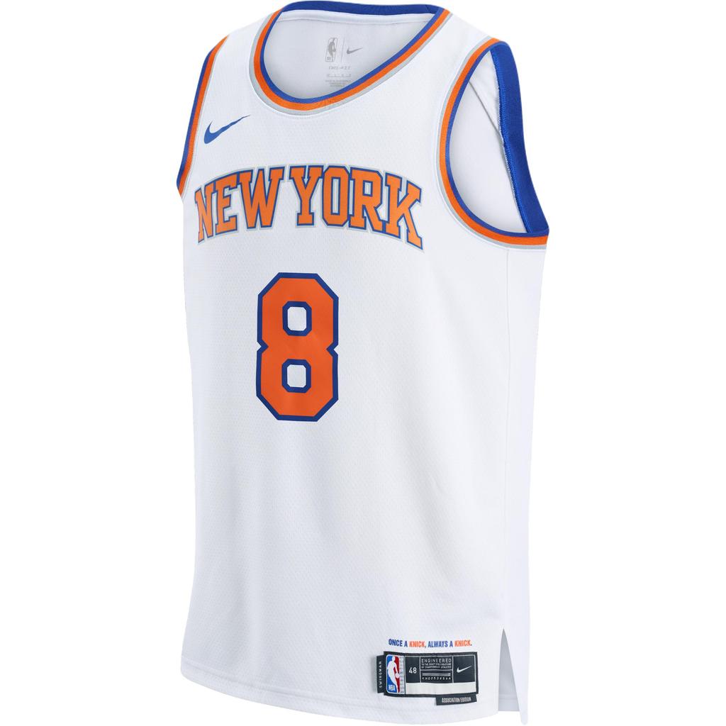 Nike Maillot de Basketball Domicile New York Knicks NBA 8 Og Anunoby Col Rond Sans Manches Homme jersey DN2087-108