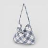 Cozy Check Shoulder Bag _ [Fog Blue]