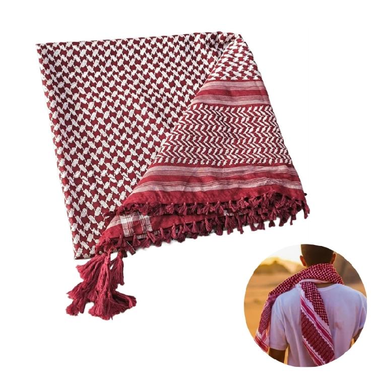 Classical Square Print Hijab Scarf Multiple Color Square Shemagh Muslin Headscarf Women Outdoor Arab Keffiyeh Hijabs