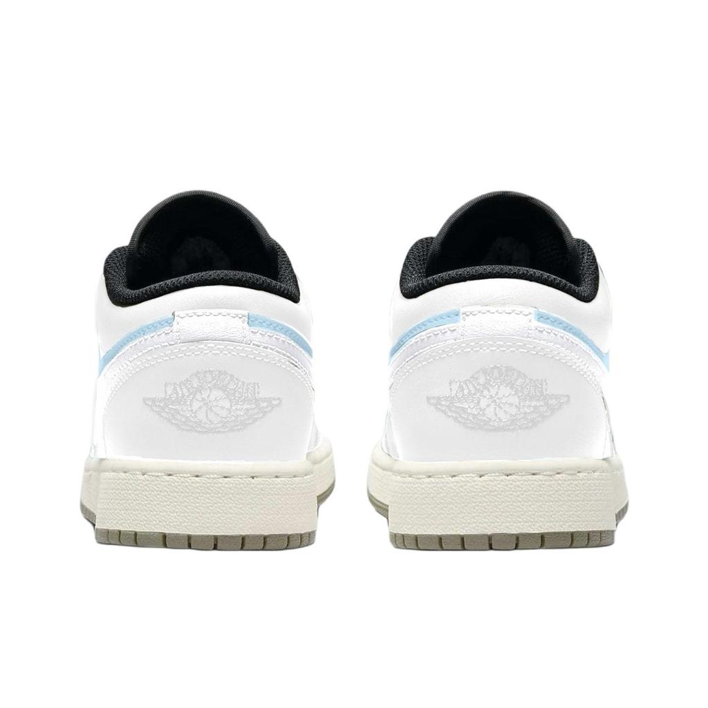 Jordan Air Jordan 1 Sea Salt Coconut Abrasion Resistant Low top Vintage Basketball Shoes Unisex Sky Blue 553558-092(Team1119-)