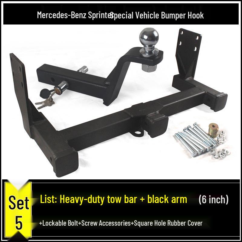 Compatible Mercedes-Benz Sprinter, V-Class, B-Class RV Tow Hook and Rear Trailer Hitch Adapter
