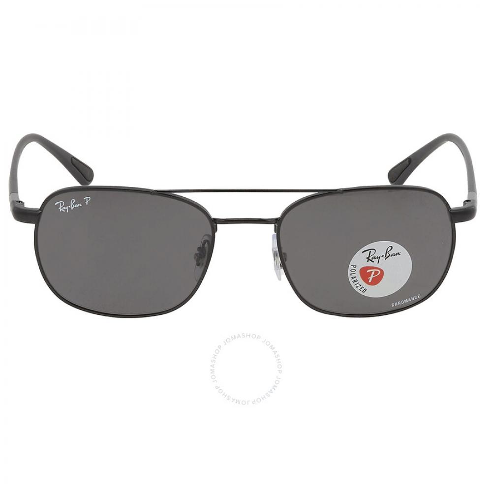 

Ray Ban Polarized Dark Gray Square Unisex Sunglasses 0RB3670CH 002 K8 54