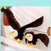High Quality Plush White Headed Eagle Toy Soft Stuffed Animal For Home Decor And Kids Comforting Doll