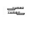 3D Flat Fo Turbo 4matic 4matic+ Plus Emblem for Mercedes Benz AMG GT E53 GLE53 A35 A45 CLA35 CLA45 GLA45 Car Fender Side Sticker AQ1