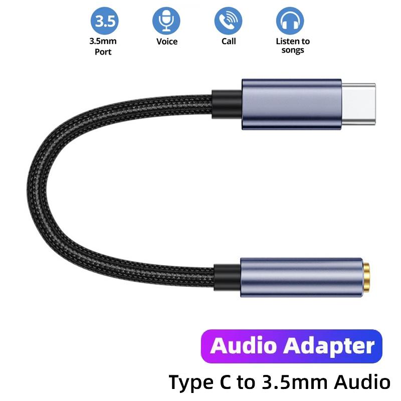 USB C To 3.5mm Female Headphone Jack Adapter Type C Aux Audio Cable Adapters For Samsung Galaxy Huawei Xiaomi iPhone ll Phones