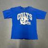 Vintage 1993 Indianapolis Colts Big Print Graphic Helmet Logo Tee Tshirt