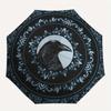 Raven & Floral Mandala Wall Art: Unique Decor for Any SpaceUmbrella, Portable 3-Fold Umbrella for Men & Women,Christmas Gift ES187