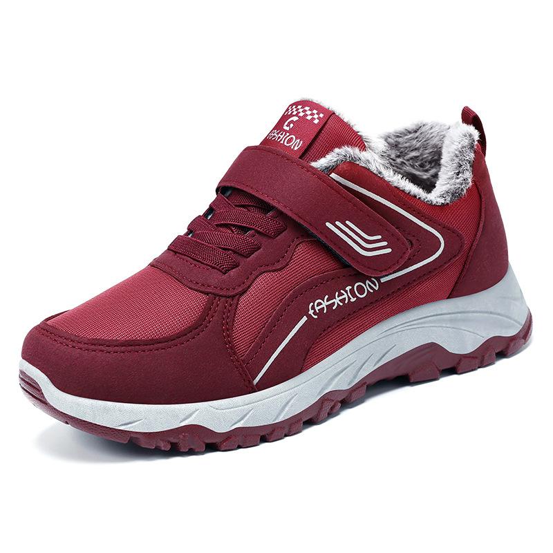 Women's Winter Snow Boots Warm Faux Fur Lined Anti-Slip Ankle Booties Outdoor Walking Shoes Non-Slip Trekking Shoes for Women Comfort Short Booties