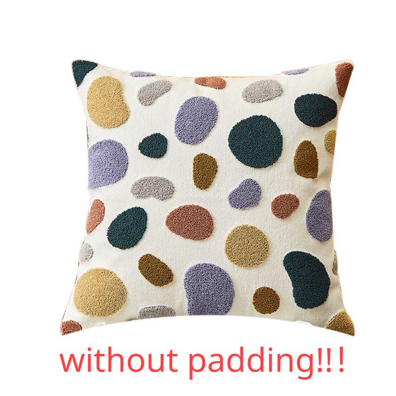 

Ins Милая декоративная наволочка для подушки для гостиной, дома, съемная, цветная, с вышивкой, квадратная, мягкая наволочка 450mm*450mm