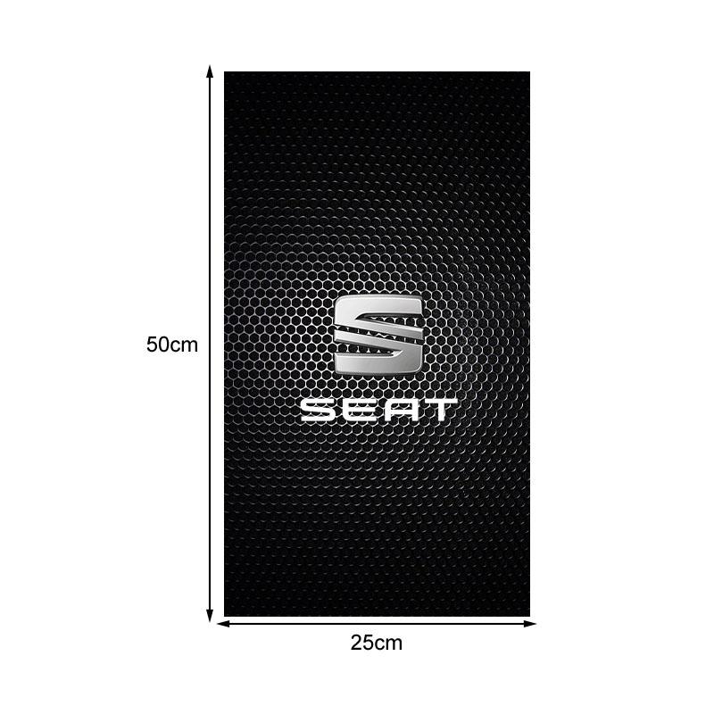 Car Emblem Center Pillar Sticker Auto Door Decorative Stickers for Seat Leon Alhambra FR Altea Ibiza Toledo Cordoba Arona 5 6 MII