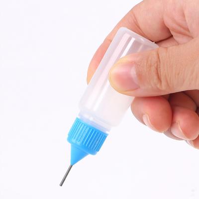 Precision Tip Applicator Bottle 10ml 4 Needle Tip Squeeze Bottles and 10 Tips for Acrylic Painting DIY Quilling Paper Craft