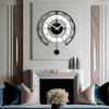 Analog Metal Luxury Wall Clock for Living Room | Non-Ticking Antique Large Wall Clock for Bedroom, Office, Hall, Drawing Room |