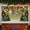 Merry Christmas Winter Forest Landscape Background Cloth 2025 Xmas New Year Party Decoration Supplies Photography Background
