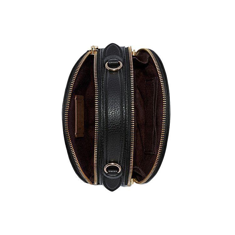 Coach X Basquiat Canteen 17 Graffiti Print Round Leather Handbag Crossbody Small Women Handbags Black C5657-IMA47