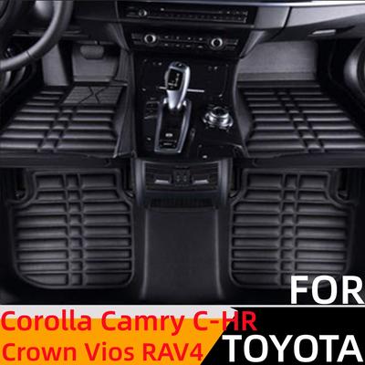 3D Custom Fit wasserdichte Auto-Fußmatten vorne und hinten FloorLiner Teppich für Toyota Corolla Camry C-HR Crown Vios
