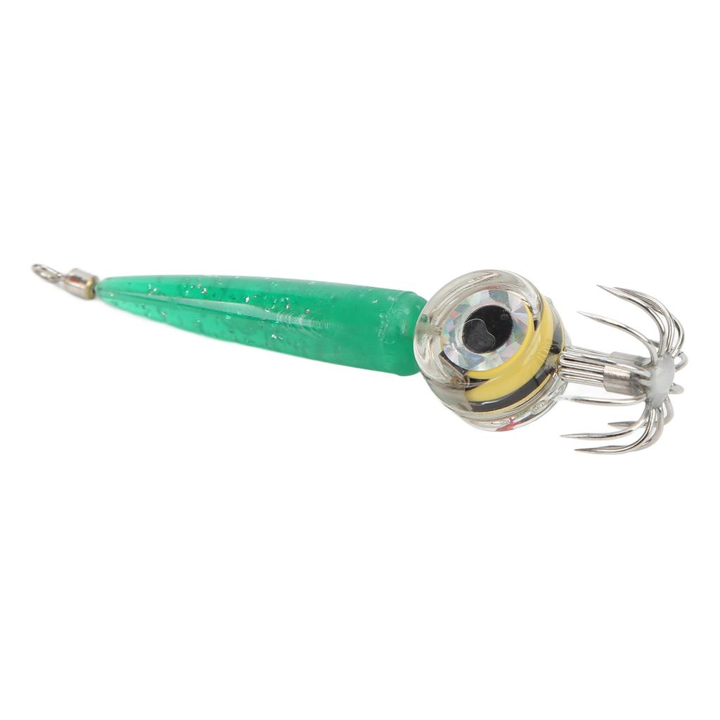 Światło Przynęty Wędkarskiej Haczyk Niskie Zużycie Energii LED Świecący Haczyk Wędkarski do Wędkarstwa MorskiegoZielony