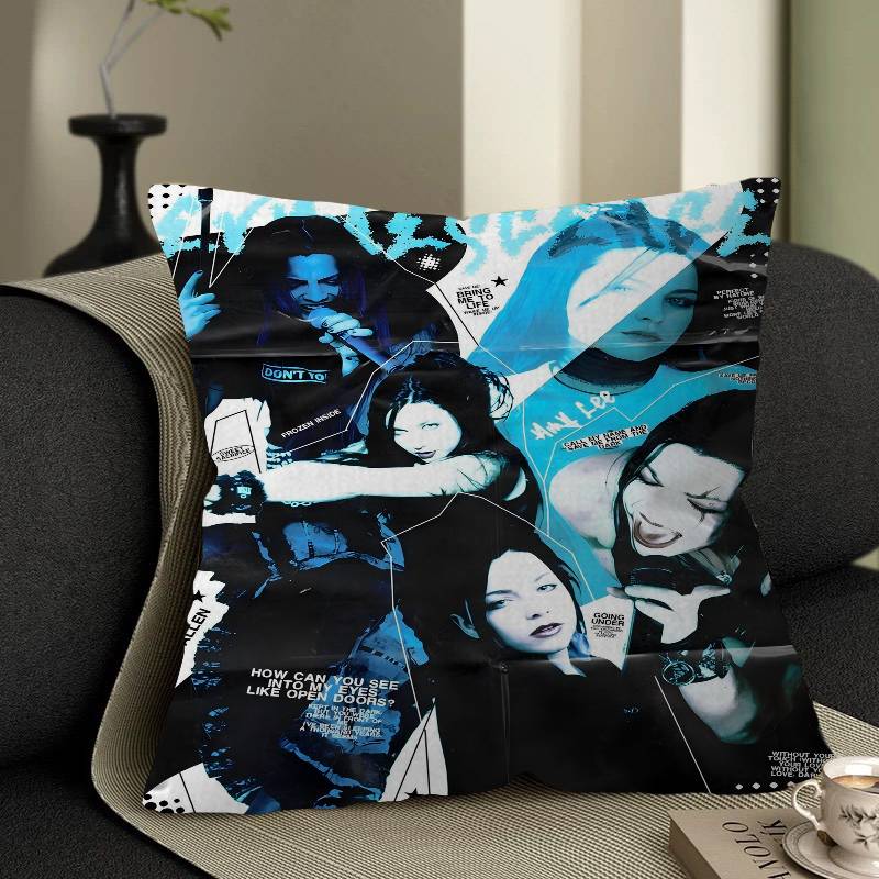 Evanescence Band Cushion Cover Pillow Cover Decor Pillowcase Printed Cushion Case For Couch