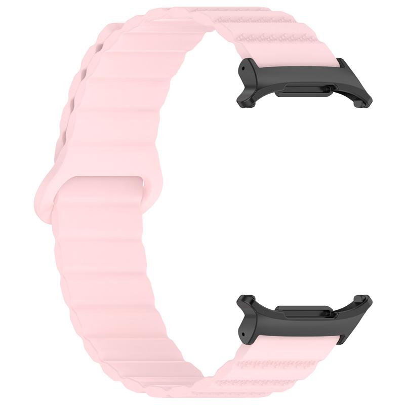Silicone Sport Band for Samsung Galaxy Watch 7 Ultra 47mm Magnetic Loop Strap for Watch 7 Ultra 47mm No Gaps Curved End Bracelet
