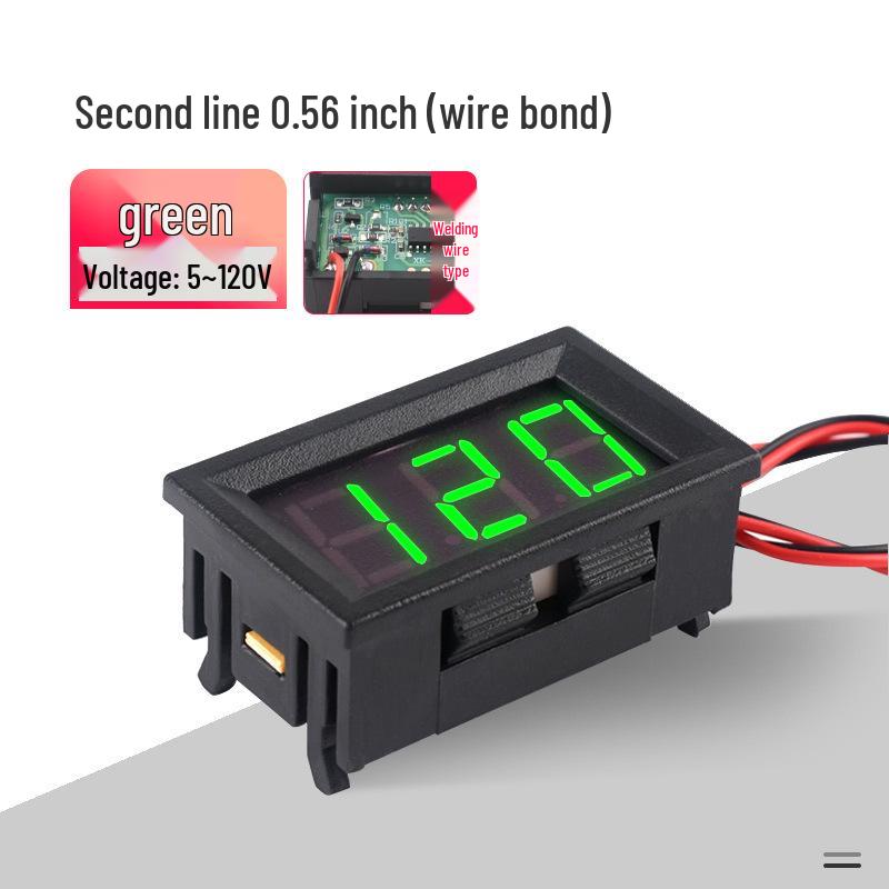 Digital Voltmeter Head: 0.28/0.36/0.56 Inch, 30V-120V, Two/Three-wire Options, With/Without Shell