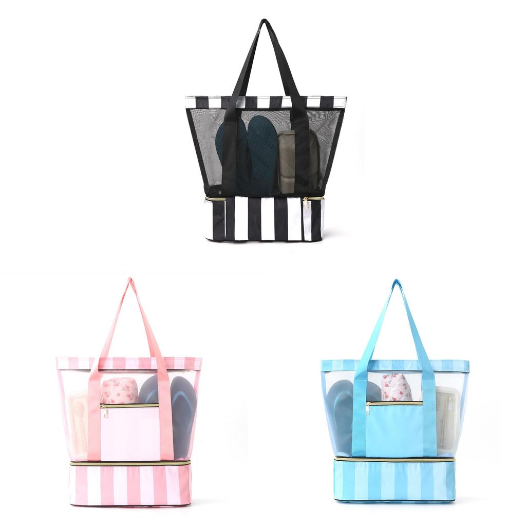 Modern Double Layer Travel Organizer With Breathable Design For Beach And Trip