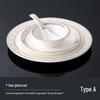 Hotel Restaurant Ceramic Tableware Set: Plates, Bowls, Cutlery, Chopsticks for Private Rooms - 7 or 8 Pieces