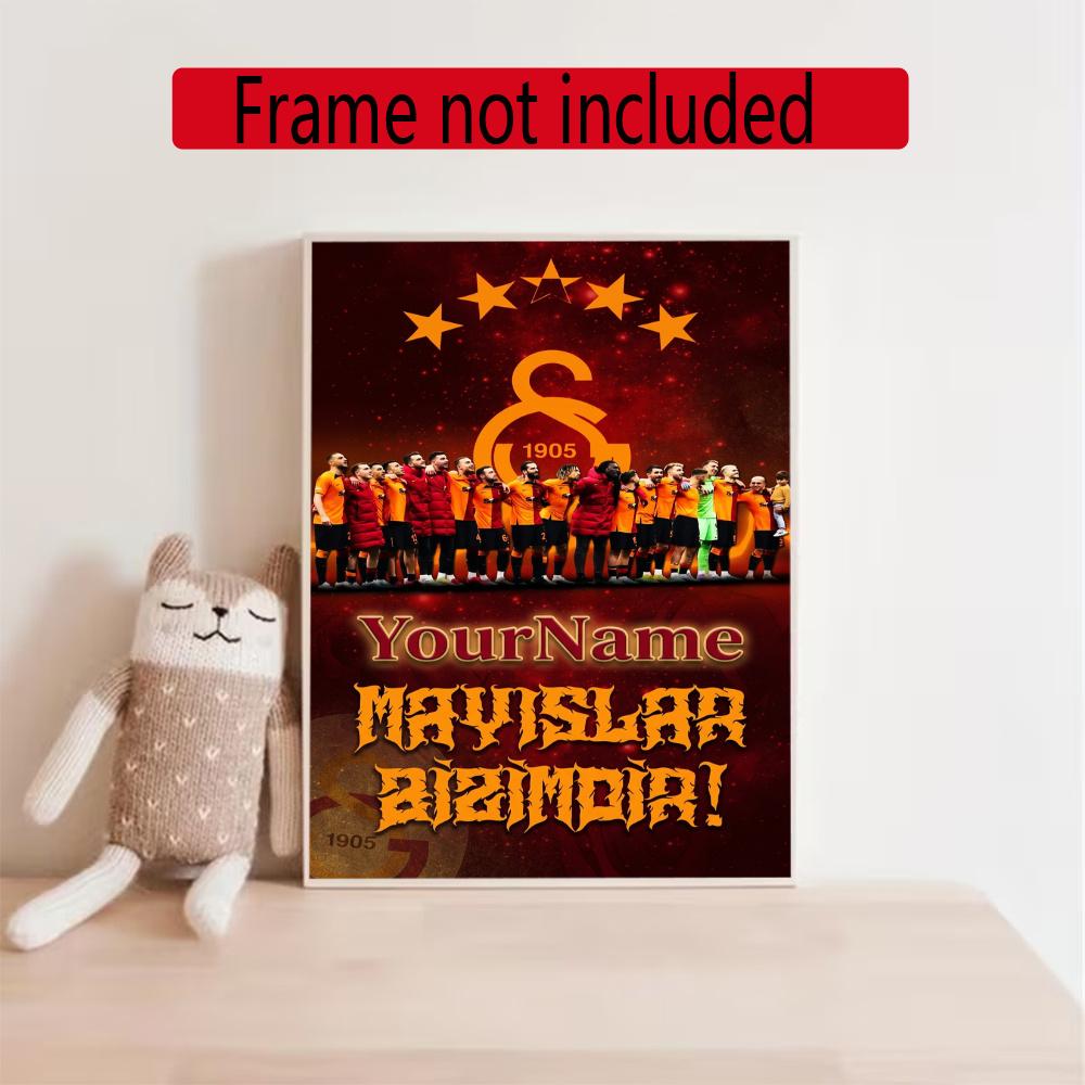Galatasaray Customize Your Name Diamond Painting Round Diamond Rhinestones Mosaic Diamond Embroidery Wall Paintings Rhinestones Gift Frameless