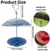 Mangiatoia per Uccelli a Ombrello Resistente alle Intemperie Protezione UV Bevitore d'Acqua per Uccelli Bird Watching