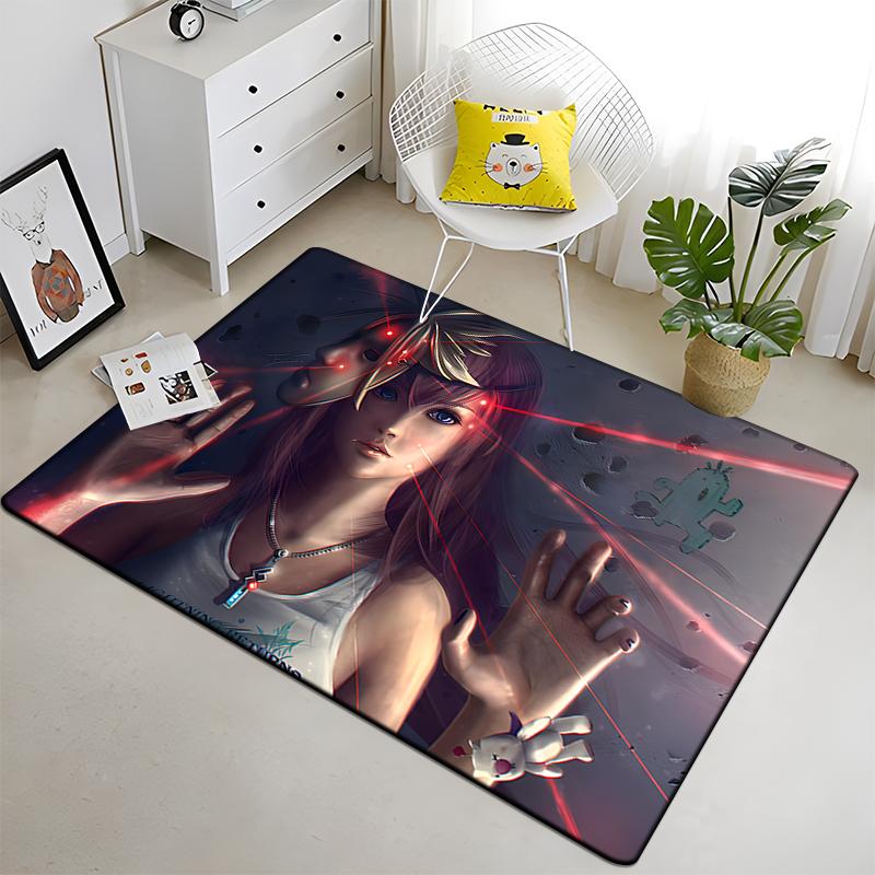 Final Fantasy Carpet Art Printed Living Room Bedroom Children's Rugs Soft Kitchen Area Rug Non-slip Flannel Carpet Floor Mat